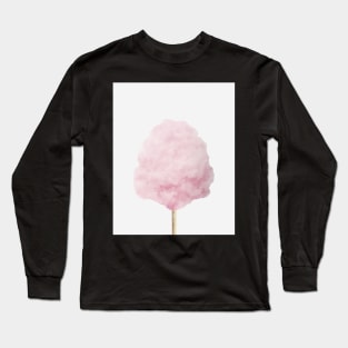 Fairy Floss Print Pink, Girls Nursery Room Decor, Cotton Candy,  Kids room print art, Trendy modern print Long Sleeve T-Shirt